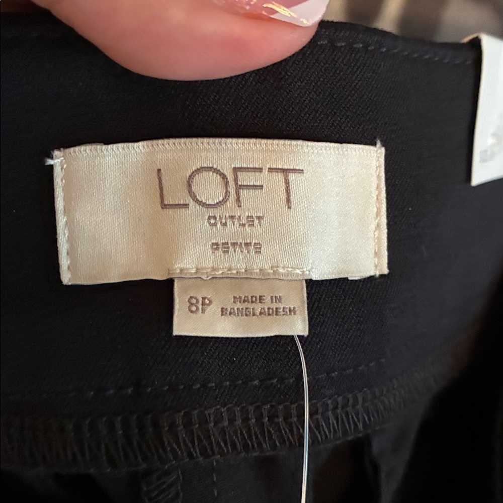 Ann Taylor Loft Outlet black curvy skinny ankle petite pants NWT - Picture 11 of 14